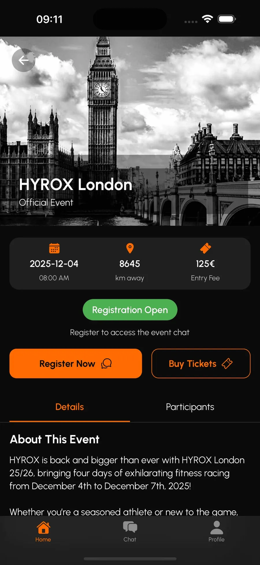 HYROX race history of a RoxConnect athlete with divisions and finish times